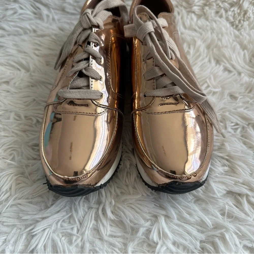 N.Y.L.A Mirage Fashion Sneaker Rose Gold New In Box Size 8 - Picture 3 of 7